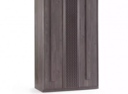 Holzschrank Luxus Kleiderschrank Schrank Möbel Holz Grau 3 türig Design